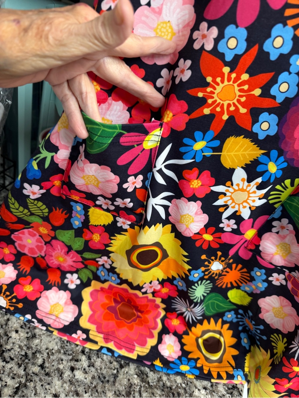 Bright Floral Tank Dress - Multicolor - Picture 10 of 11